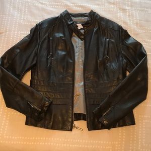 Black Leather Women's Jacket